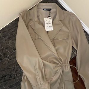 Zara Faux Leather Dress
